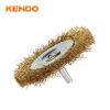 Mounted Wheel Brush, Crimped and Copperized Wire