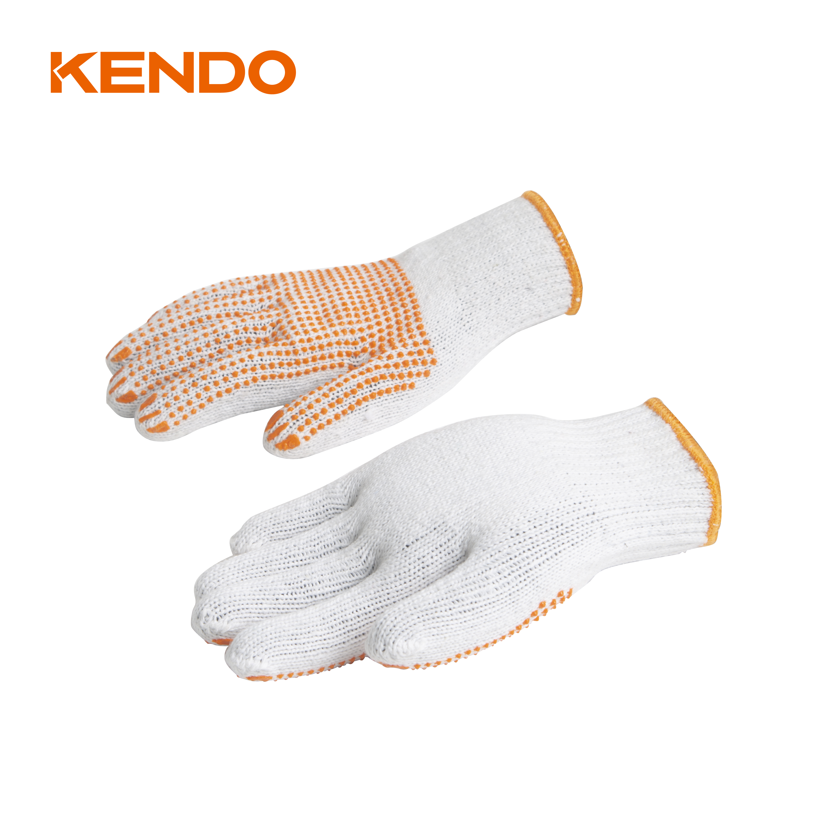 Gloves Knit PVC Dot