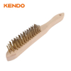 Wire Brush, Wooden Handle(copper plating steel)