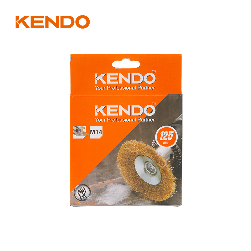 Bevel Brush, Crimped and Copperized Wire