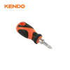 2-in-1 long Stubby Impact Chrome-Vanadium-Steel Screwdriver Set