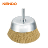 Mounted Cup Brush, Crimped and Copperized Wire