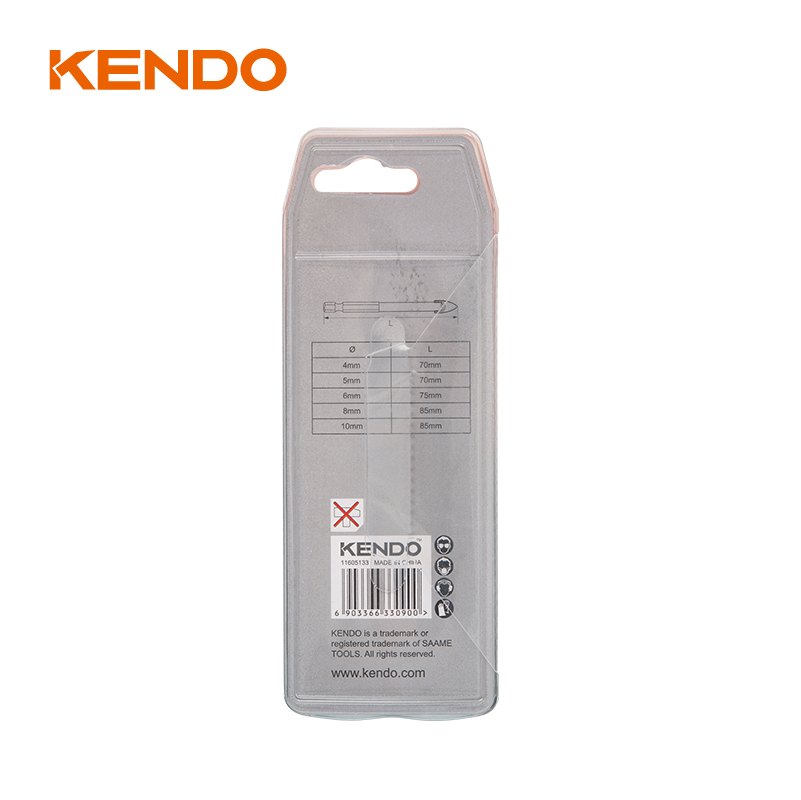 5pc Glass Drill Bit Set, Hex. Quick Change Shank