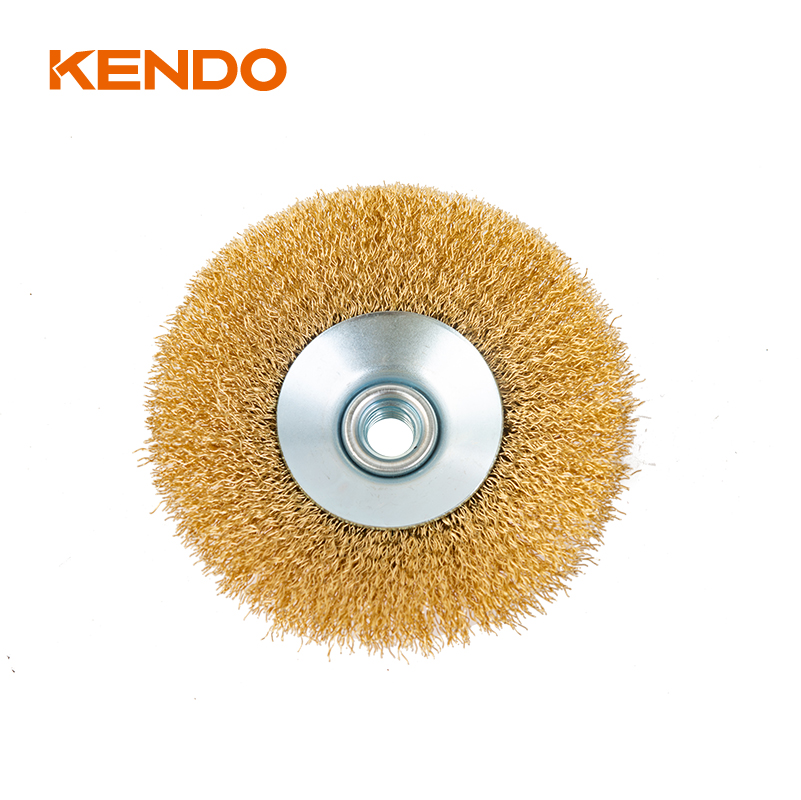 Bevel Brush, Crimped and Copperized Wire