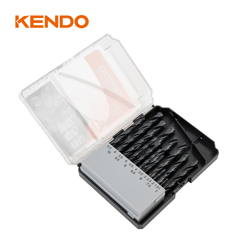 19pc HSS Twist Drill Bit, Forged & Black Finish