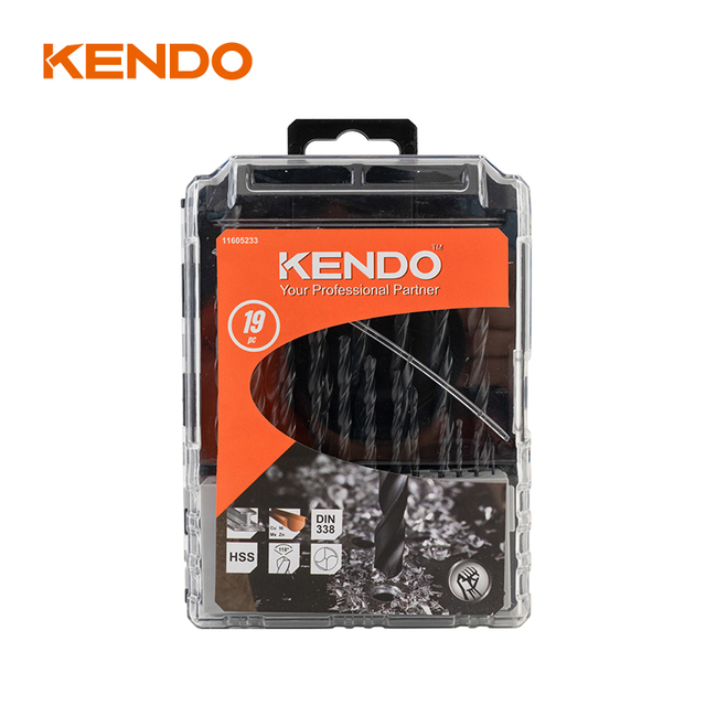 19pc HSS Twist Drill Bit, Forged & Black Finish