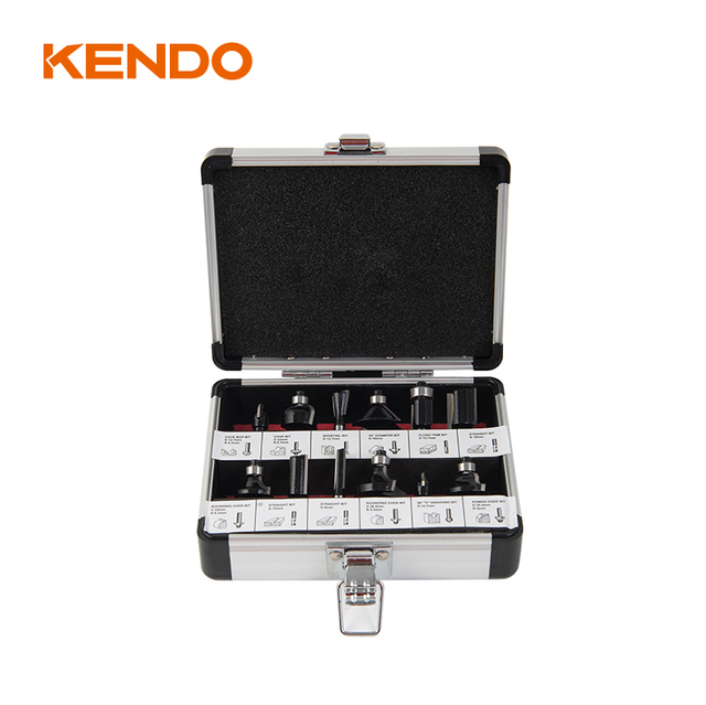 12pc Mixed Router Bit Set