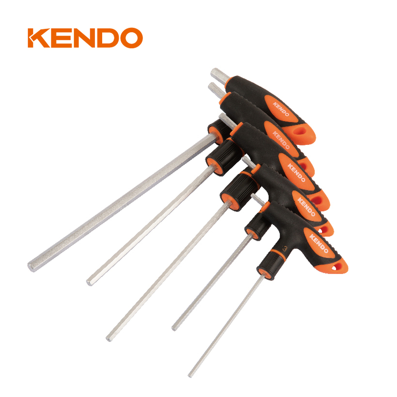 5pc jumbo T-Handle durable Hex Key Set for power drill