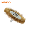 Mounted Wheel Brush, Crimped and Copperized Wire