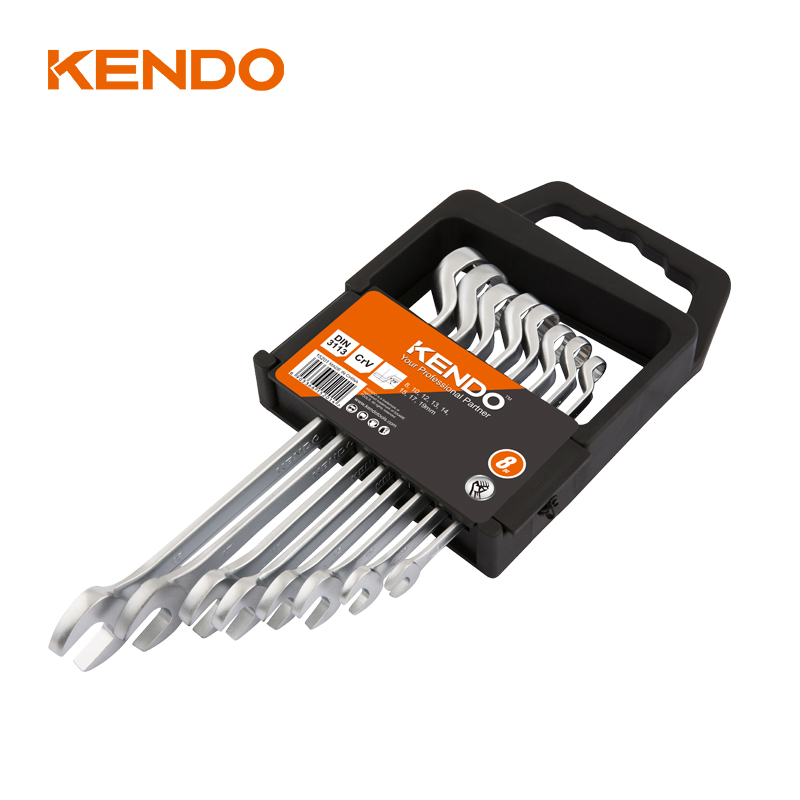 8pc Deep Offset Combination Spanner Set
