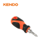 2-in-1 long Stubby Impact Chrome-Vanadium-Steel Screwdriver Set