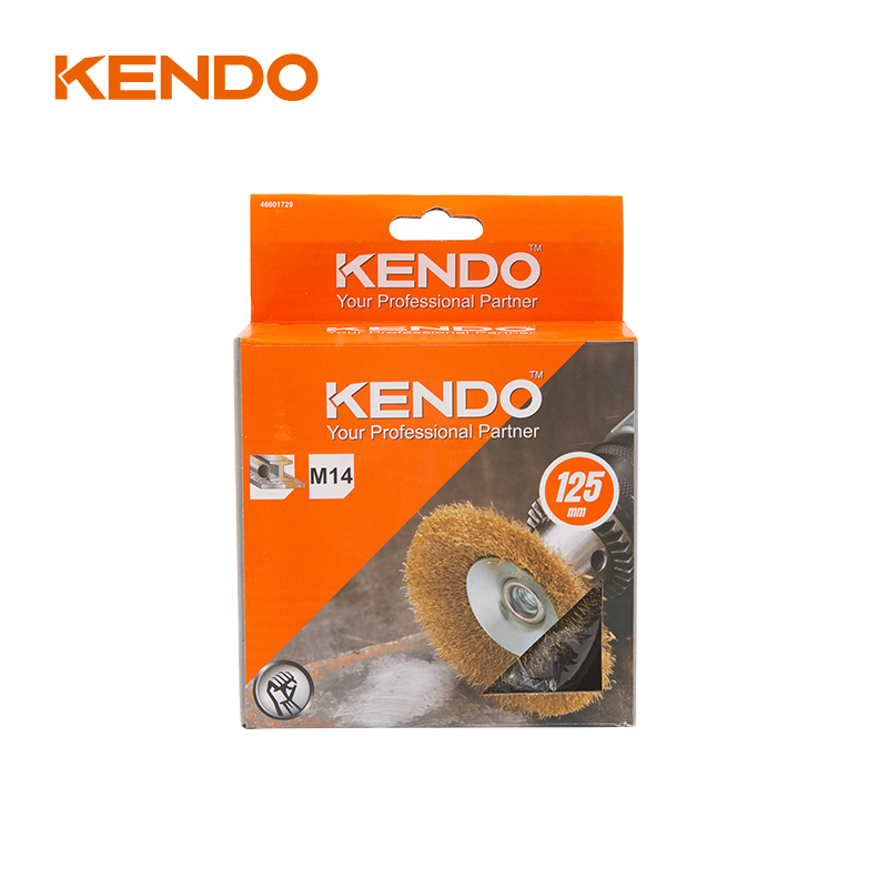 Bevel Brush, Crimped and Copperized Wire