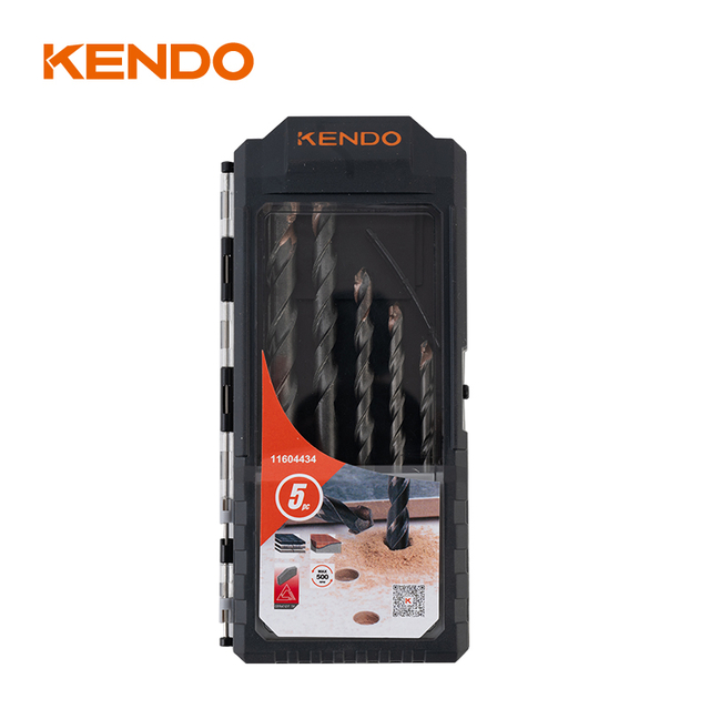 5pc Porcelain Drill Bit Set with Asymmetric Tip