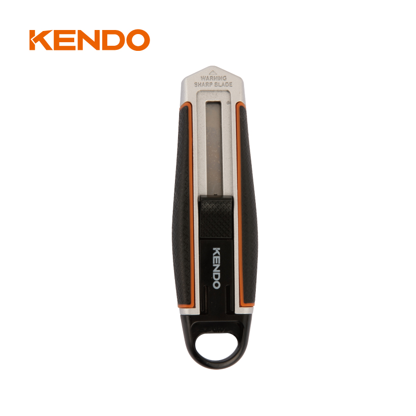 Safety Auto Retracting Snap-Off Knife Aluminium Alloy Body With Non-Slip Grip
