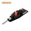 11pc Carbon-Steel Magnetic Chrome Ratchet Screwdriver Bits Set