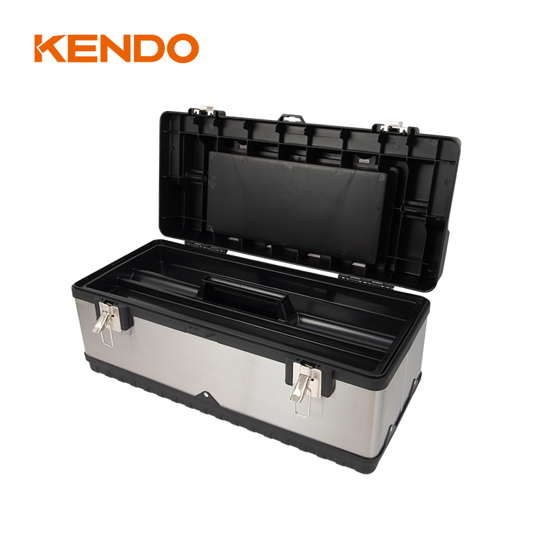 (23-1/5")59cm Plastic & Steel Stainless Tool Box