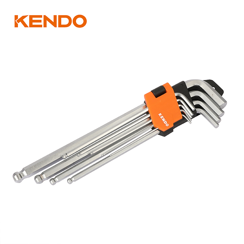 9pc Extra long Arm Ball End Hex Key Set from China manufacturer 