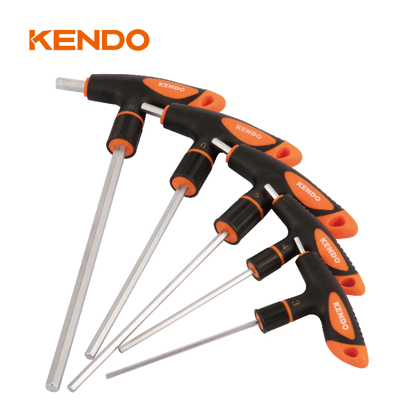 5pc jumbo T-Handle durable Hex Key Set for power drill