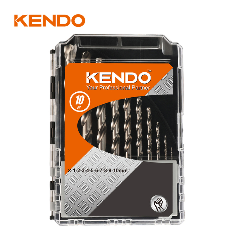 10pc HSS Twist Drill Bit Set, Fully Ground