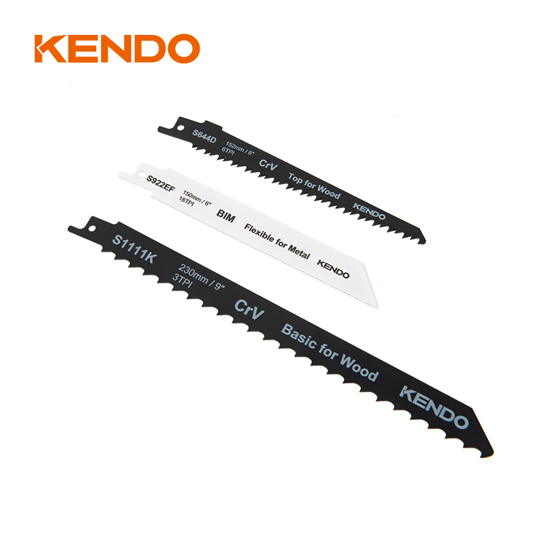 3pc Reciprocating Saw Blade Set