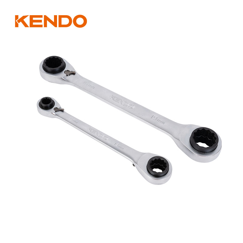 2pc 4-in-1 Ratchet Wrench Set