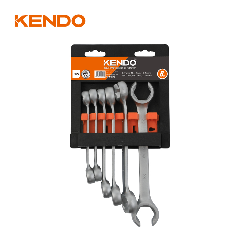 6pc Flare Nut Spanner Set