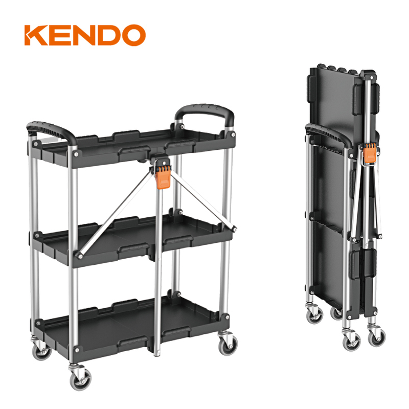 Multi-Purpose Foldable Utility Storage Cart With Wheels