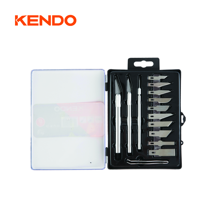 17Pc Professional Antique Aluminum Handle Hobby Carving Knife Set