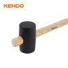 Rubber Mallet, Black,Wooden Handle