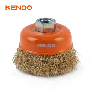 Cup Brush,Crimped Brass Wire