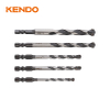 5pc Multi-purpose Drill Bit Set, White & Black Finish