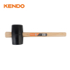 Rubber Mallet, Black,Wooden Handle