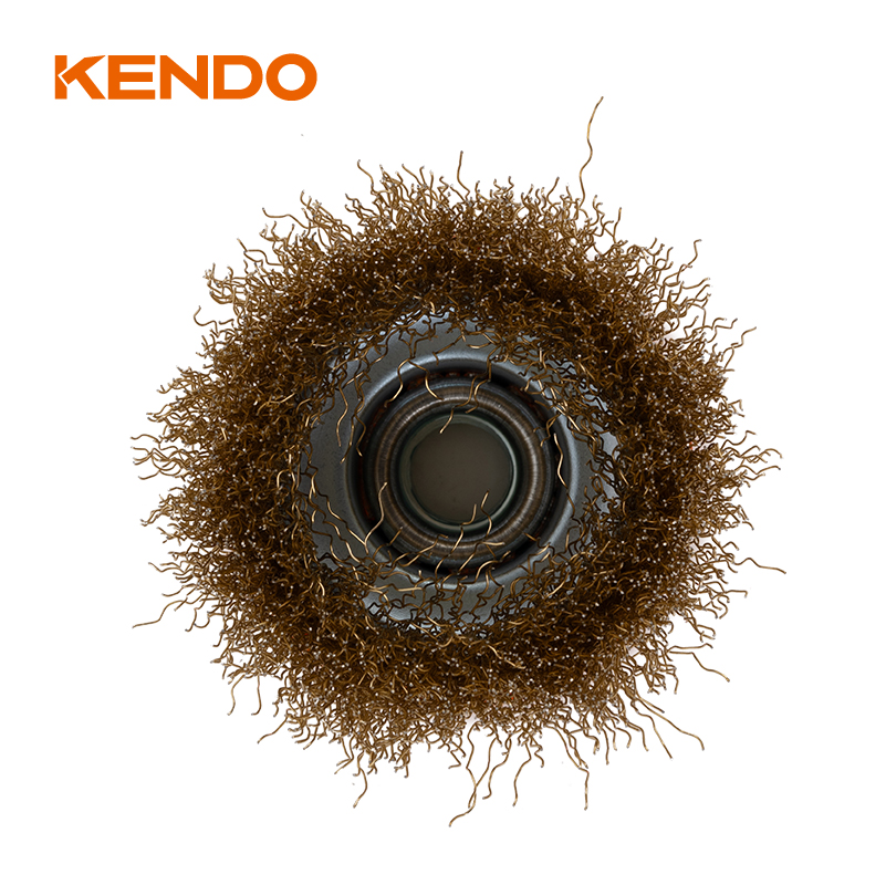 Cup Brush,Crimped Brass Wire